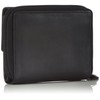Bruno Banani Womens Reißverschluß-Damenbörse Wallets Black Size: 12x10x3