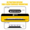 Xprite Amber 12 LED Surface Mount Strobe Lights Kit, Grill