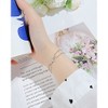 Rockyu Womens Silver Cross Bracelet Adjustable Double Ball Chain Hypoallergenic