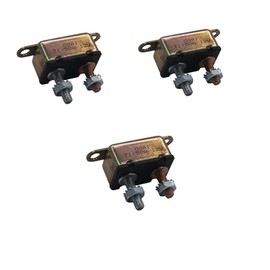 ZOOKOTO ZOOKOTO 3pcs 12V 50A Auto Circuit Breaker Automatic Reset Fuse Stud Bolt 50Amp