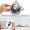 Shower Drain Hair Catcher, 2 Pcs 4.8” Square Shower Hair