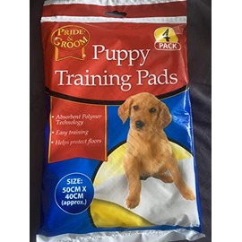 4 x Pride & Groom 4 Piece Puppy Training Pad Mat 50 cm x 40 cm Pet Floor Mat