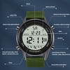Men Digital Sports Watch Waterproof Alarm Countdown Dual Time Zone