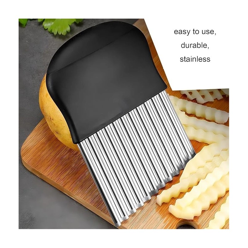 YOFAN French Fry Slicer - Large Crinkle Cutter