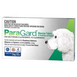 PARAGARD DOG ALLWORMER 0-5KG 4'S (BLUE)