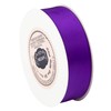 VATIN Double Face Bright Purple Satin Ribbon 1" Continuous 25