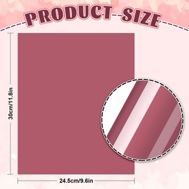 Whaline 12 Sheets Pink Color Heat Transfer Vinyl Assorted Gradient Pink Iron on Vinyl Colorful Pastel Printed HTV Adhesive Craft Vinyl for Clothing Costume DIY Fabric Craft, 9.6 x 11.8 Inch