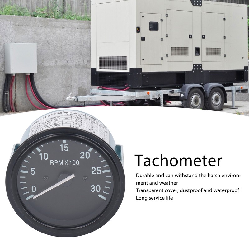 Engine Tachometer 3031734 Oil Pressure Gauge Indicator for Generator DC10‑32V