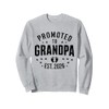 Promoted to Grandpa Est. 2026 Grandparents Baby Announcement Sweatshirt
