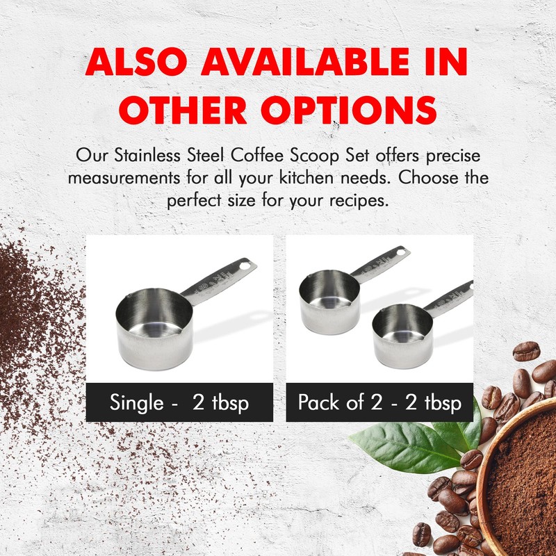 Chef Craft Select Coffee Measurer, 4 inch 2 tbsp, Stainless