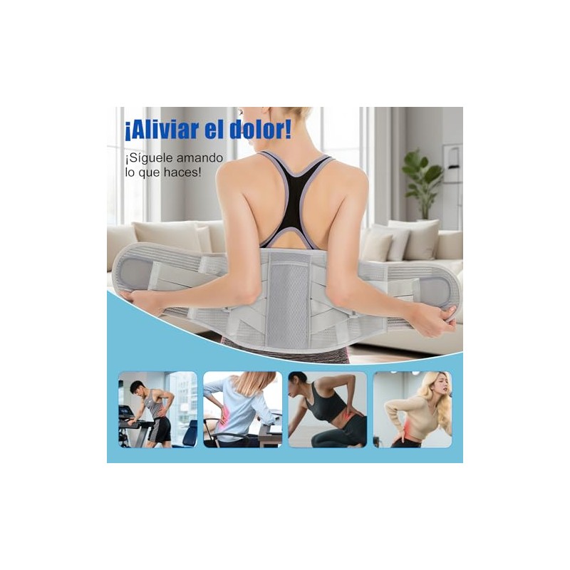 Fajas para Hombres y Mujeres, Innovador Dise?o de Soporte 2+2+1