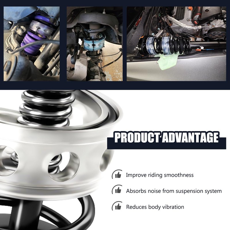 BWBWND 2 PCS Car Shock Absorber, Rubber Auto Shock Buffer