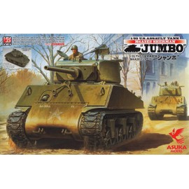 Asuka Model 1/35 US Army M4A3E2 Sherman Jumbo Plastic Model 35-021
