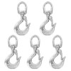 5pcs Stainless Steel Eye Slip Hook with Safety Latch Lifting