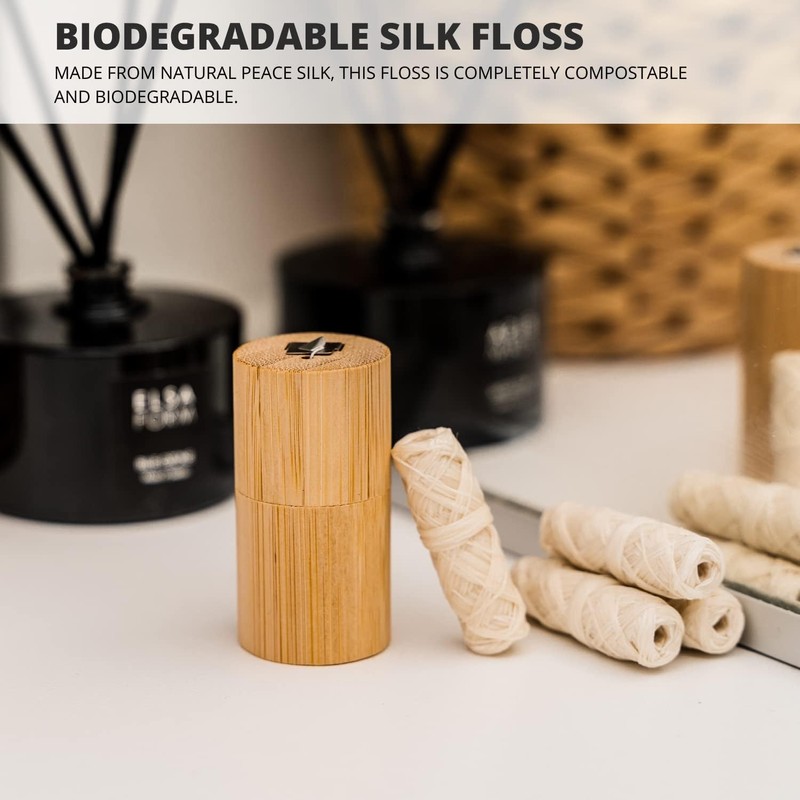 Biodegradable Silk Dental Floss Refill - Six Pack - Organic