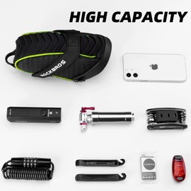 ROCKBROS Bicycle Saddle Bags Bicycle Seat Bags Tool Bag Bicycle Bag Waterproof in Light Rain Reflective