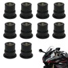 Windshield Screw Nuts Motorcycle Windshield Welnut Rubber Expansion Nuts M6*10pcs