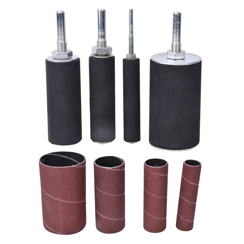 Sanding Drum Sleeve Kit Metal Wood Polishing Tool Woodworking Abrasive
