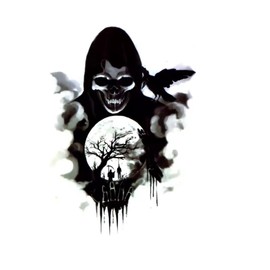 EROSPA® Temporary Tattoo Sheet – Sticker Woman Head with Mask – 21 x 15 cm