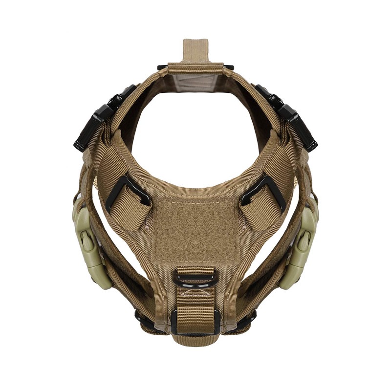 ICEFANG Tactical K9 Operation Harness,6X Buckle,Working Dog MOLLE Vest with