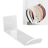 6pcs Acrylic Headband Holder Wall Clear Hanging Headband Organizer Storage