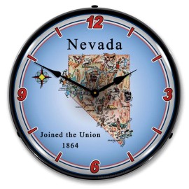 Unbranded State of Nevada LED Backlit Clock