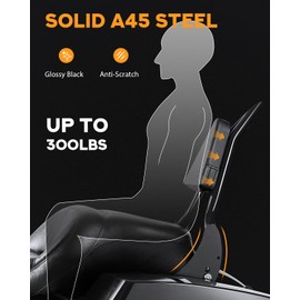 PBYMT Detachable Sissy Bar Passenger Backrest, Touring Quick Release Sissy Bar Backrest, 26inch Black Sissy Bar Fit for Harley Touring Street Glide Road King Road Glide Electra Glide 2009-2024