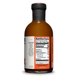 True Made Foods Pitmaster Mop Sauce - East Carolina Vinegar & Hot Pepper Barbecue Sauce, No Sugar Added, Keto, Whole 30, Paleo (17 fl oz, 1 Pack)