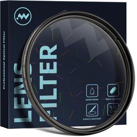 WalkingWay 77 mm Coloured Starlight Filter, Creative Irregular Starburst Effect, Optical Filter for Photography and Video Recording, Lightweight Design, Ideal for Night Scenes and Special Effects