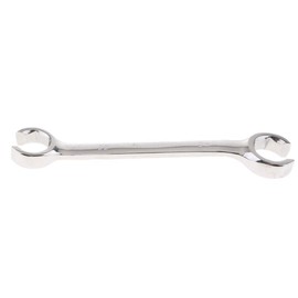 SENRISE Flare Nut Wrench, Brake Pipe Spanner, Offset Fuel Pipe Double Open End Wrench, Chrome Vanadium Steel, Silver, 8mm x10mm
