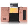 Umbro Men's Women's Trifold Wallet with Neck Strap, Lightweight Nylon,
