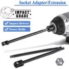 Eyech 3 Pcs Impact Grade Socket Adapter Set 5.9" long,