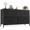 OLIXIS Dresser for Bedroom with 5 Drawers, Wide Chest of