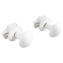 SOMATHERM FOR YOU - B21810B - O hook for dry white towel - round tube on screw