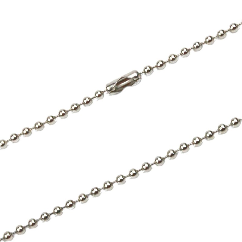 Happy Bomb Ball Chain, Stainless Steel Chain, 316L Surgical Stainless