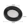 TOP-VIGOR 3Pcs Black Rubber Flat Washer 24mm OD 16mm ID