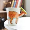 400ml Dinosaur Shaped Mug Cute Animal Ceramic Mug Office Mug