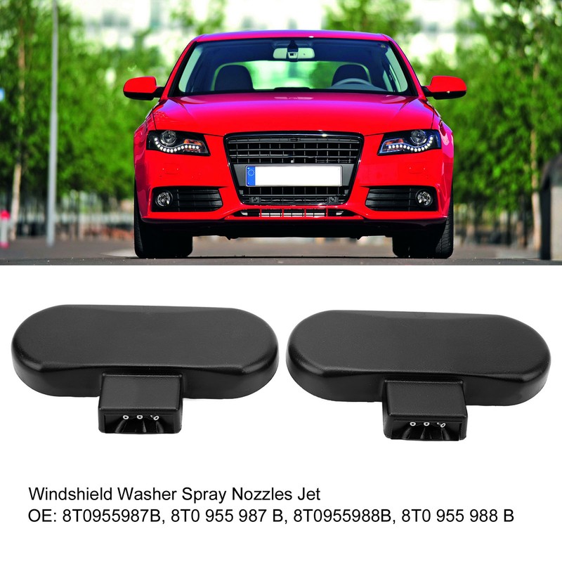 2PCS Heated Windshield Washer Spray Nozzles Jet Left Right Efficient