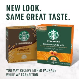 Starbucks by Nespresso Vertuo,Caramel Flavored Coffee, 32-count Coffee Pods, Brews 7.8 oz.
