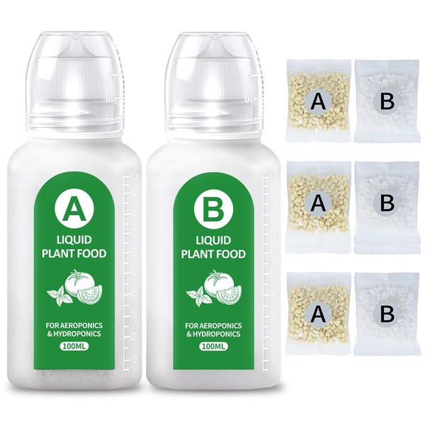 DRYADES Hydroponics Nutrients(800ml in Total), All Purpose Plant Food A&B