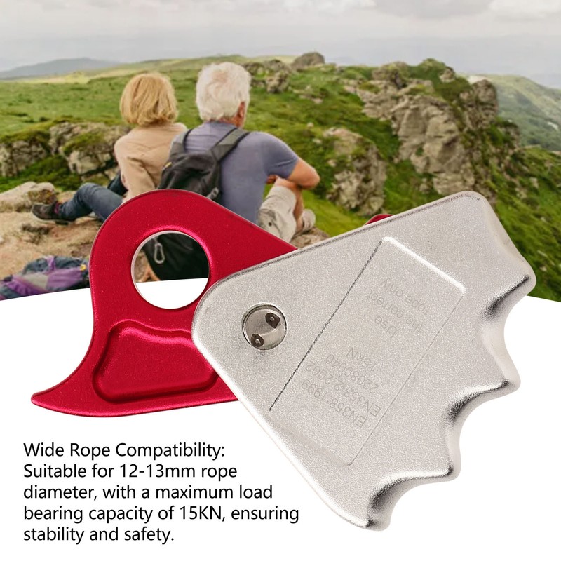 Rope Grab 15KN Rope Riser Adjuster Aluminium Alloy Self Lock