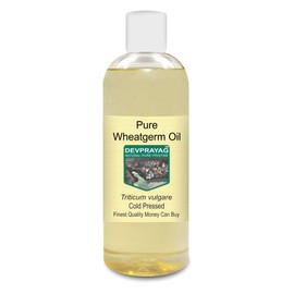 Devprayag Pure Wheatgerm Oil (Triticum vulgare) Natural Therapeutic Grade Cold Pressed 200ml (6.76 oz)