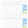 KLEBREIS 16 Pack Cruise Luggage Tag Holders Clear Waterproof PVC