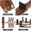 Wgfkvas 2 Pack Expandable Coat Rack, Accordion Wall Hangers, Wooden