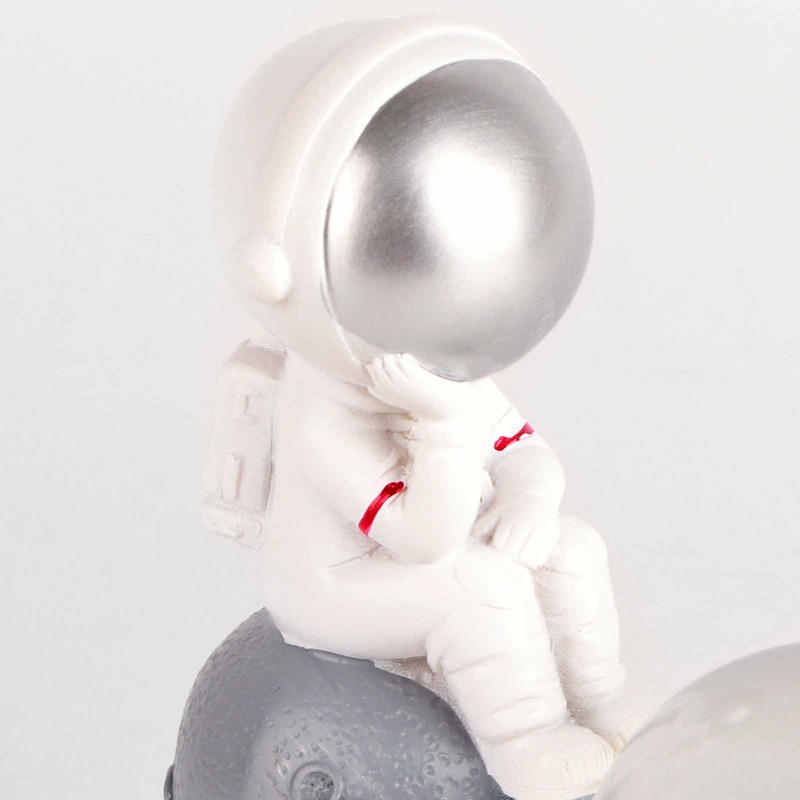 Resin Astronaut Crystal Ball Night Light Galaxy 3D Inner Carving