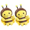 Toyvian Bee Plush Key Chain Plush Bee Stuffed Animal Key
