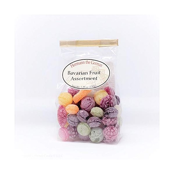 Hermann The German Candy - Bavarian Fruit Assortment - 5.29 Oz, Made in Germany