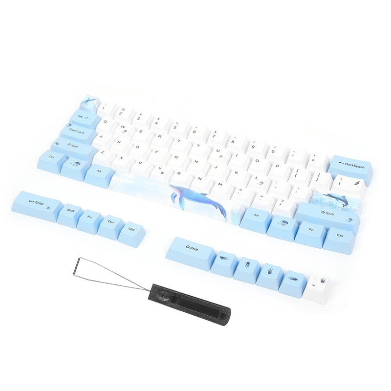 73PCs Sublimation Keycaps PBT Mechanical Keyboard Accessory PC Parts with