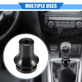 VekAuto Car Gear Shift Knob Adapter, M10x1.25 Shifter Boot Retainer Universal for Manual Transmission Vehicles Durable Aluminum Alloy Black