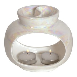 Aroma Wax Melt Burner: Lustre Oval Double